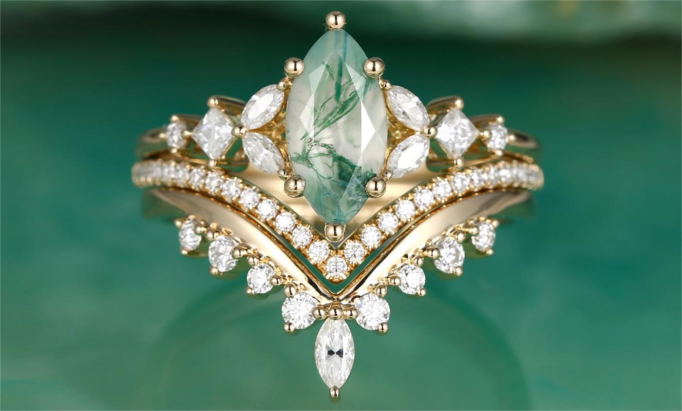 What Common Factors Affect the Price of a Moss Agate Ring?