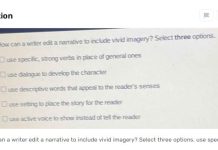 What Are Three Ways a Writer Can Edit a Narrative to Include Vivid Imagery?